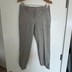 THEORY micro-check slim trousers — Size 6